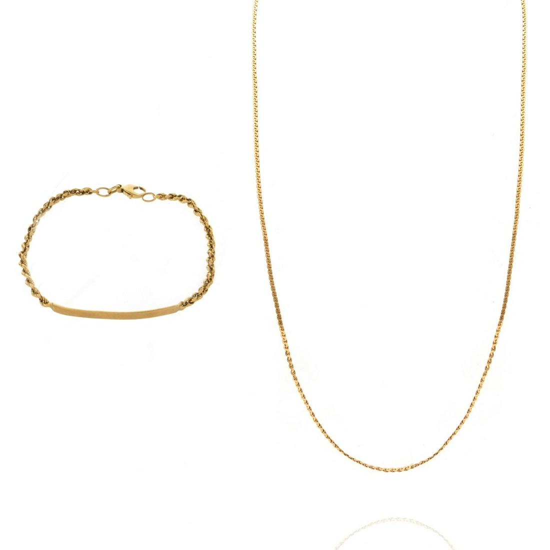 18K Bracelet / 14K Chain (1 of 1)