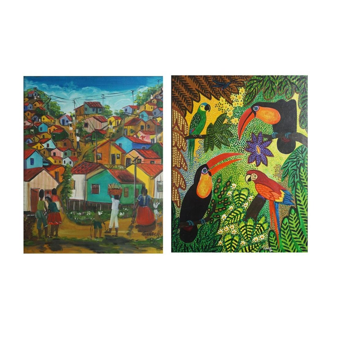 Two Brazillian Naive Paintings (1 of 7)
