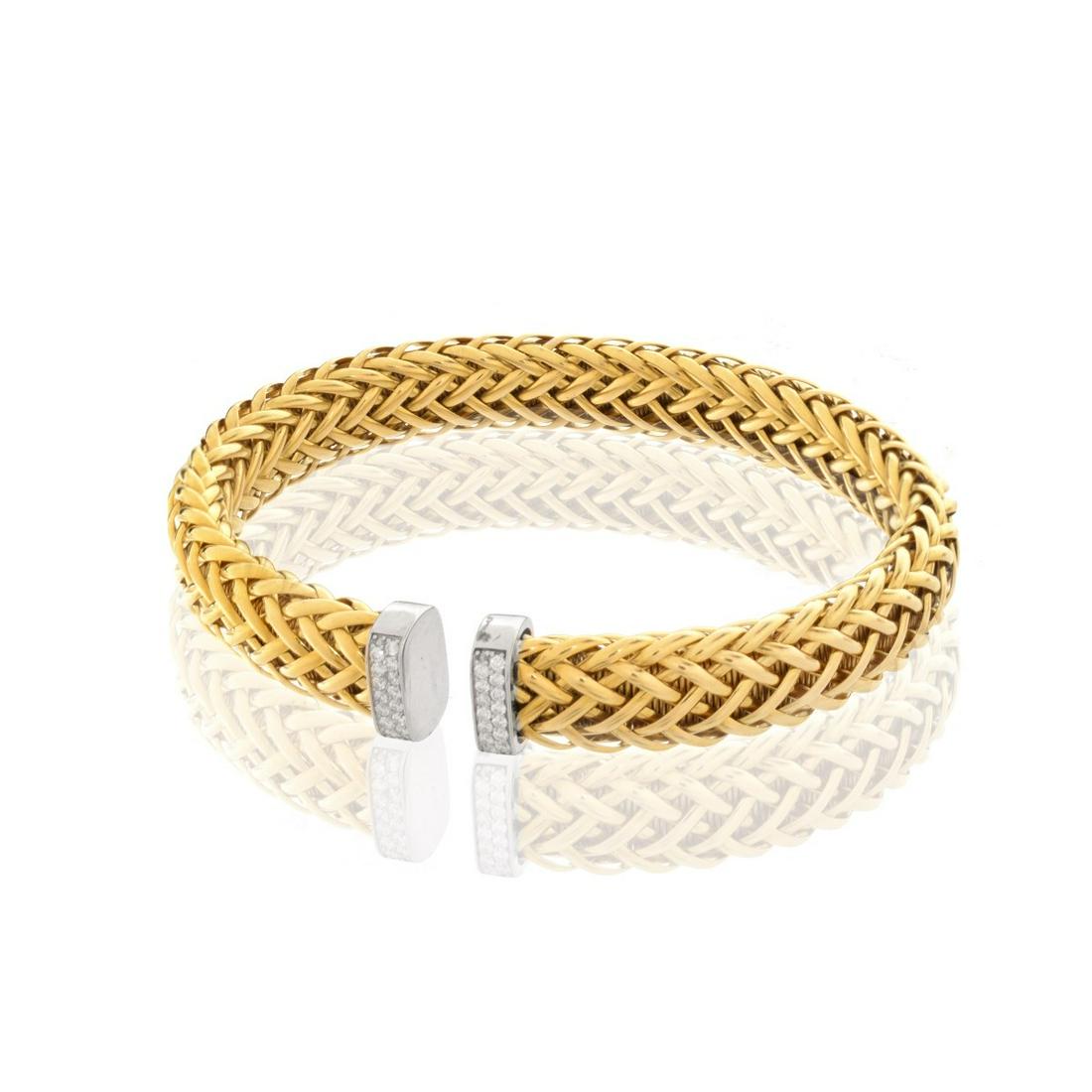 Roberto Coin Diamond and 18K Bracelet (1 of 3)