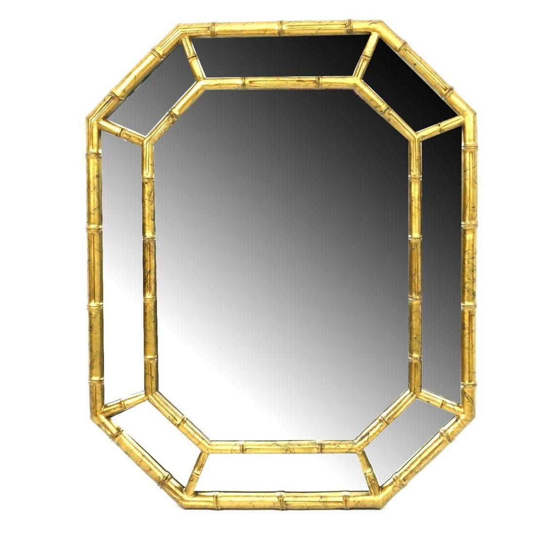 Modern Bamboo Style Mirror (1 of 1)