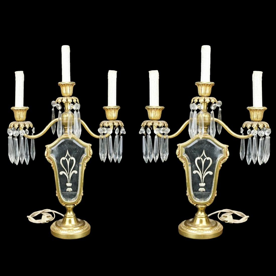 Pair of Candelabra Lamps (1 of 2)
