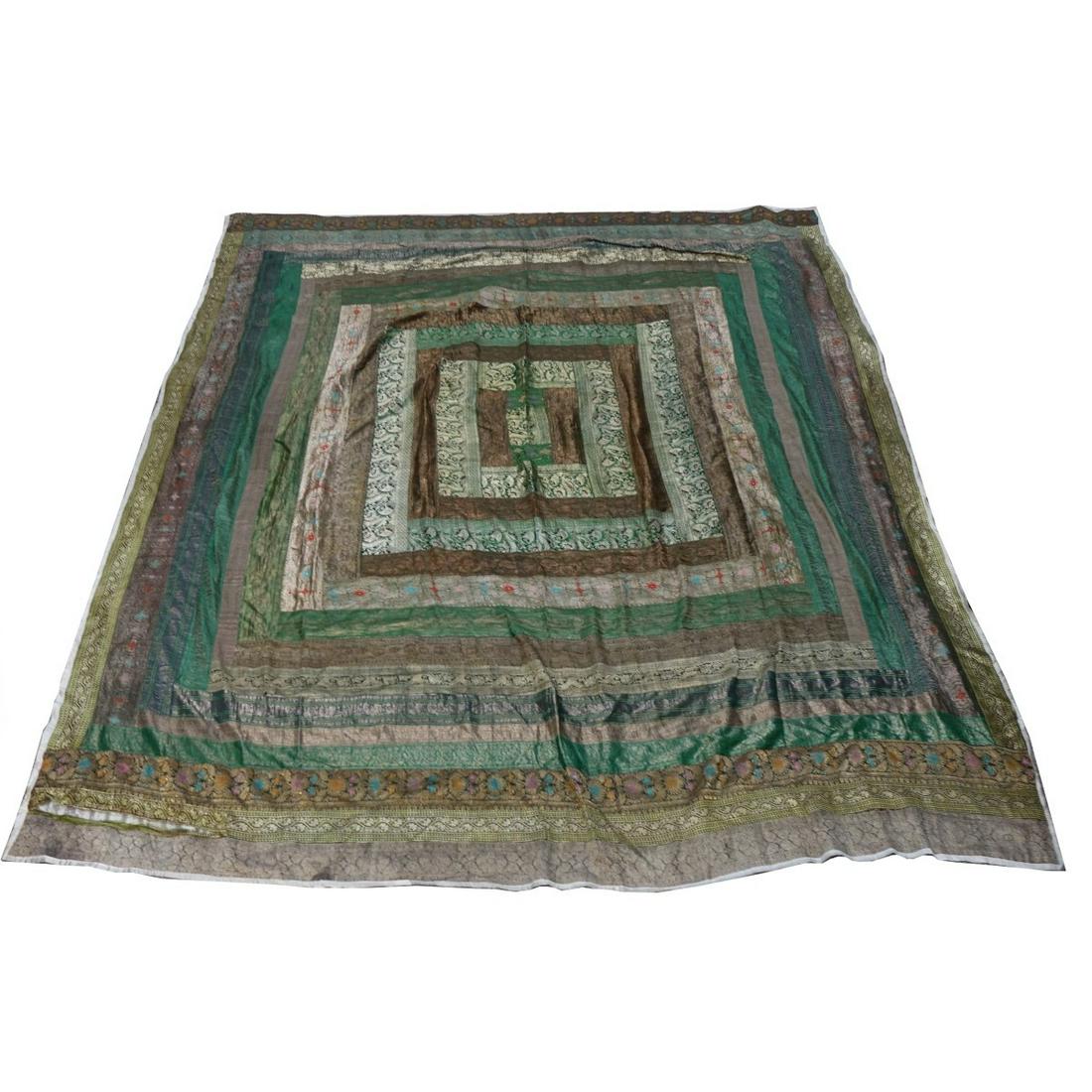 Indian Silk Embroidered Textile (1 of 3)