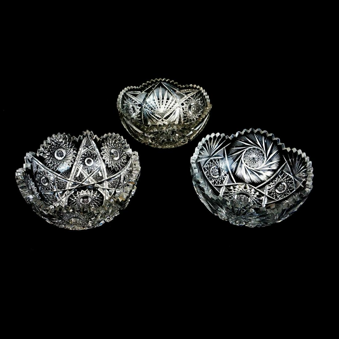 American Brilliant Glass Bowls (1 of 1)