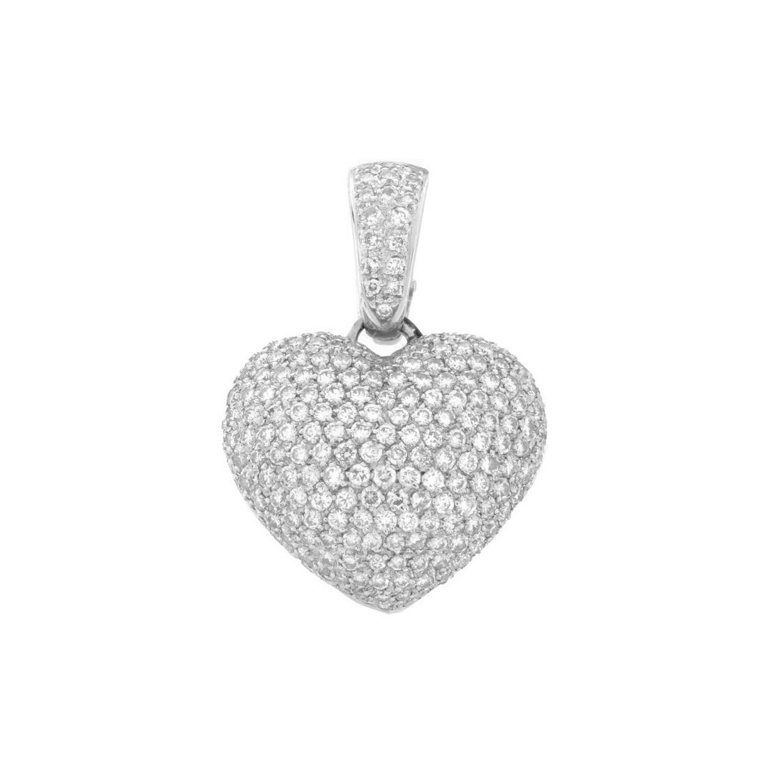 Diamond and 18K Heart Pendant (1 of 5)