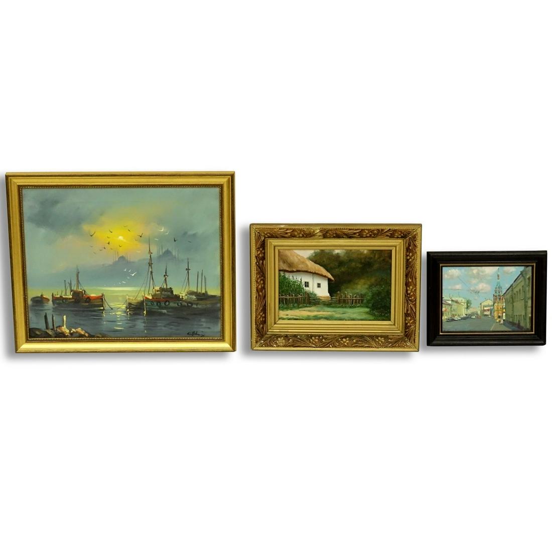 Three 20C Russian O/C Street Scenes (1 of 6)