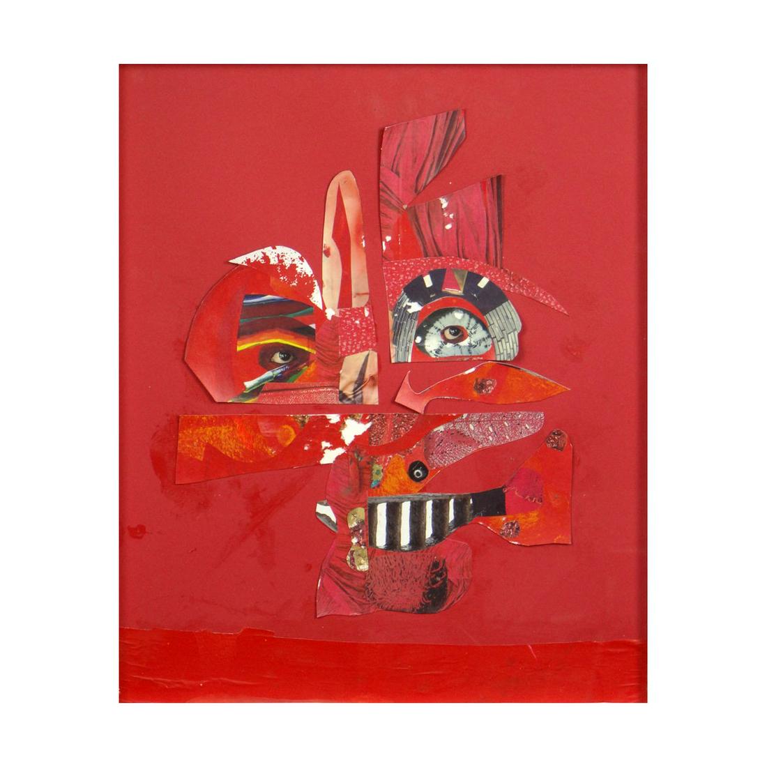 Pepe Mar, Mexican-American (20th-21C) Collage: Pepe Mar, Mexican-American (20th-21st Century) Mixed Media/Collage. Unsigned. Frame Measures 25 Inches Tall and 21 Inches Wide. Condition: Good Condition or Better. . Estimate: $100.00 - $300.00 Domes