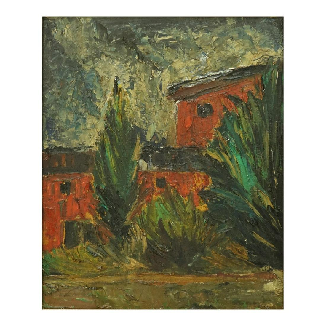 German Expressionist School O/C signed (1 of 6)