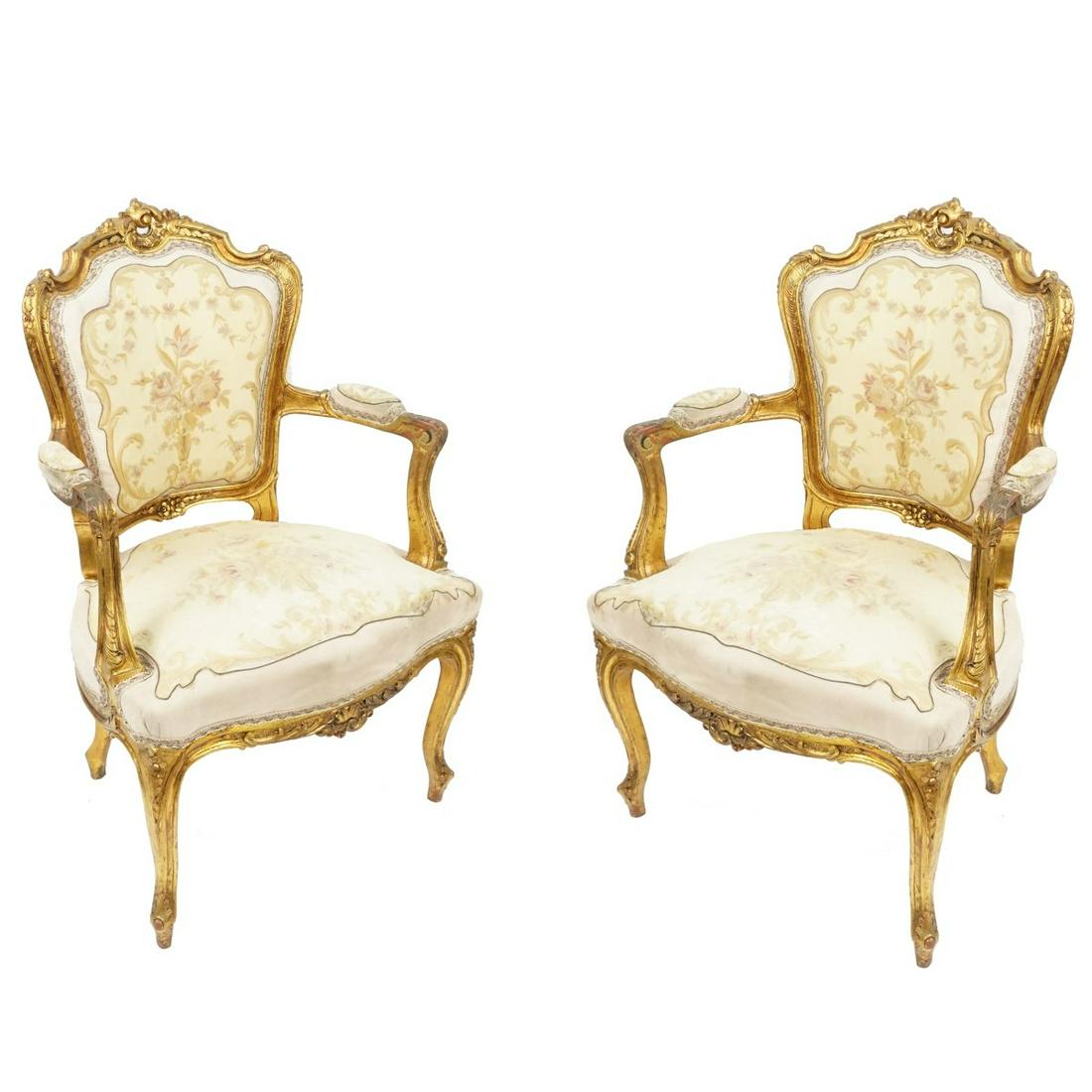 Pair of Fauteuil Chairs (1 of 2)