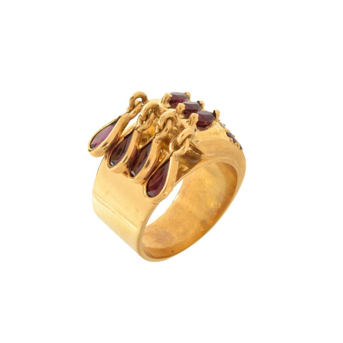 Gemstone and 18K Ring (1 of 6)