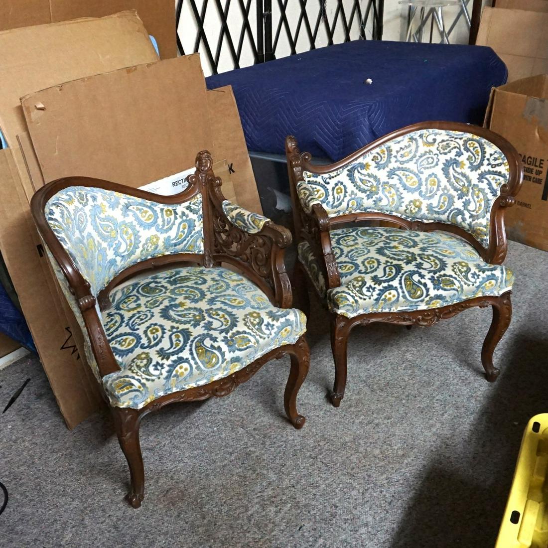 Pair of Corner Chairs (1 of 3)