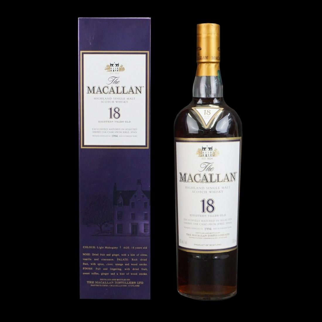 Macallan 18 Year Old Scotch Whisky (1 of 2)