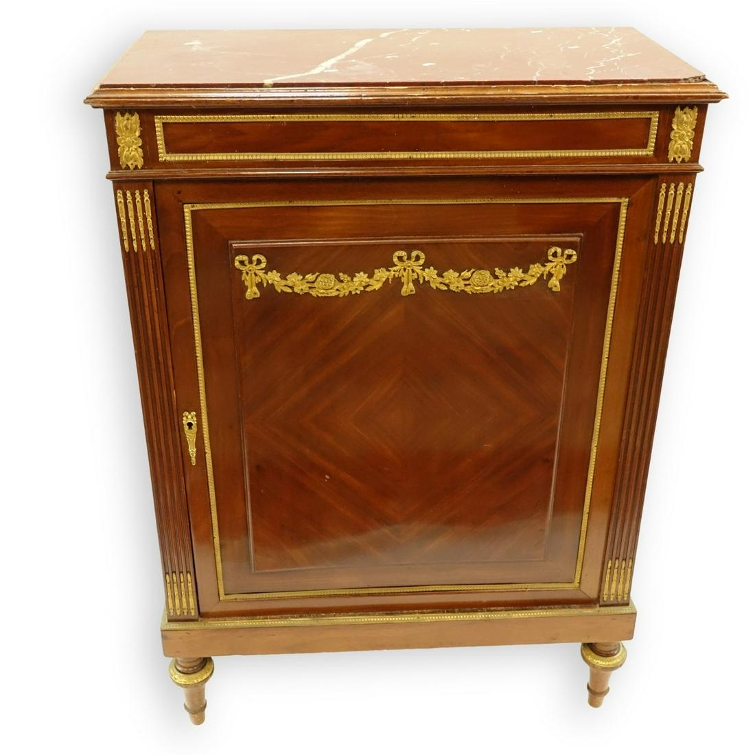 French Louis XVI Style Bronze Mounted Top Cabinet (1 of 5)