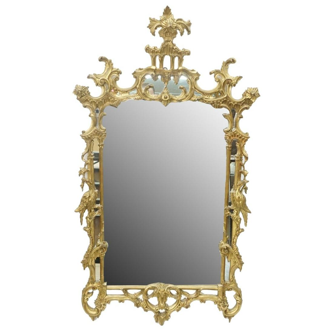 Italian Rococo Style Giltwood Mirror (1 of 3)