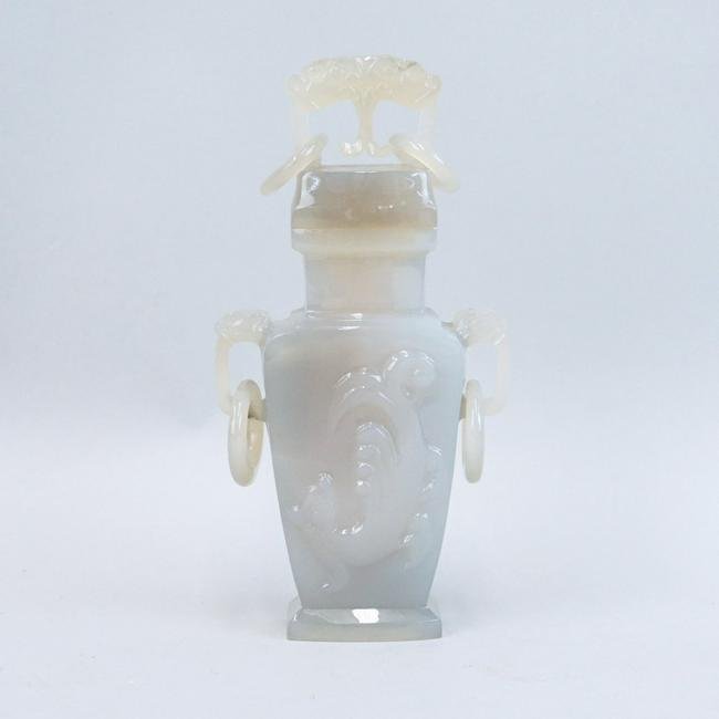 Chinese Jade Covered Vase (1 of 3)