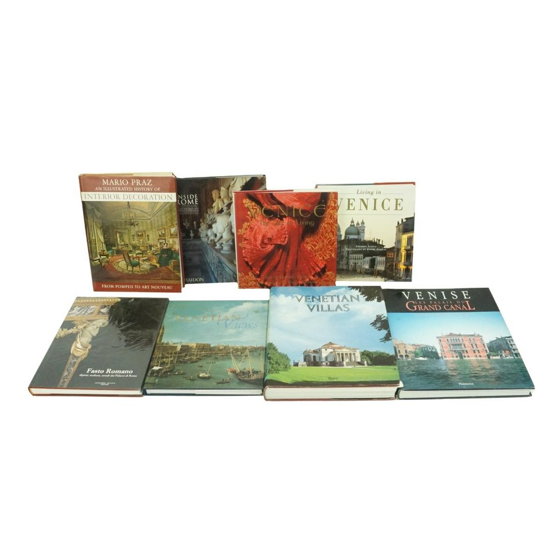 8 Hard Cover Italian Books on Venice and Rome (1 of 4)