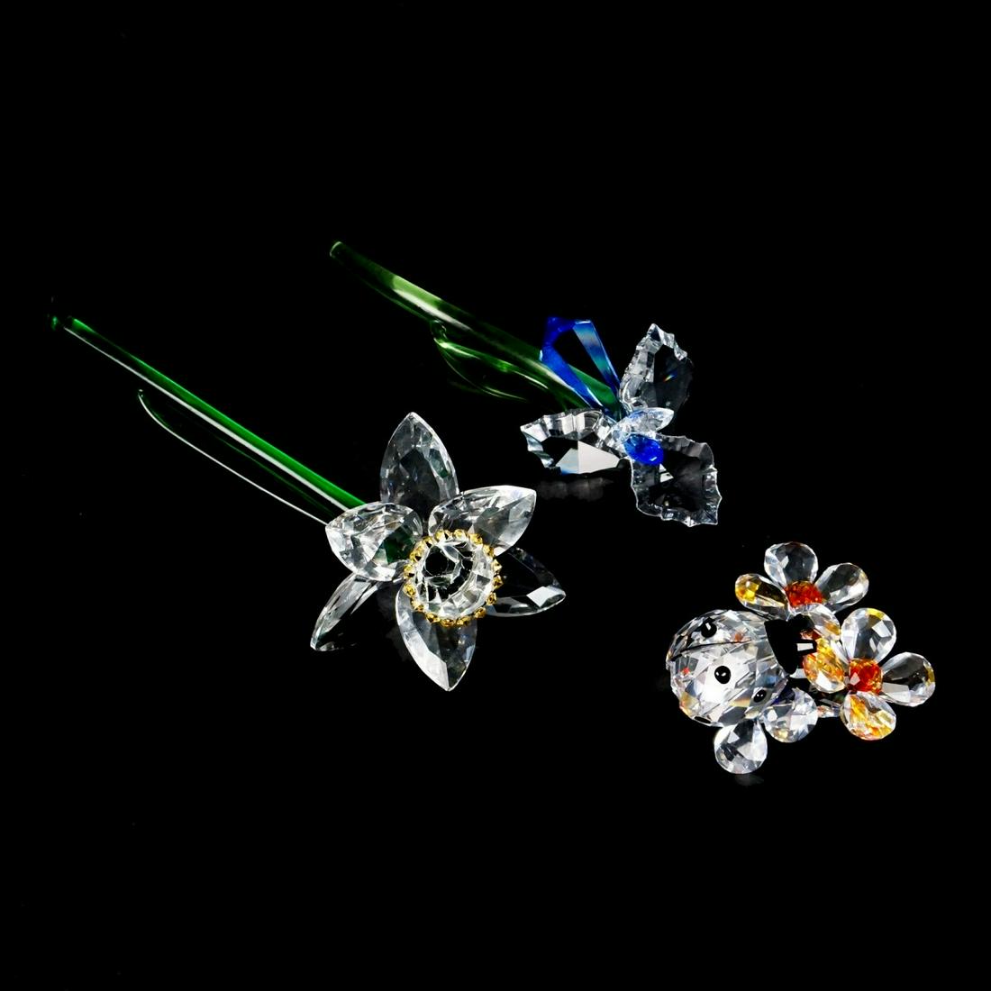 Swarovski Crystal Flower Figurines (1 of 4)
