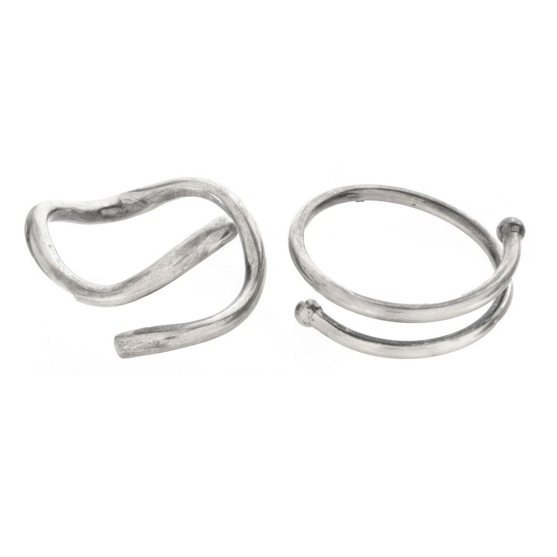 Modern Silver Bangles (1 of 3)