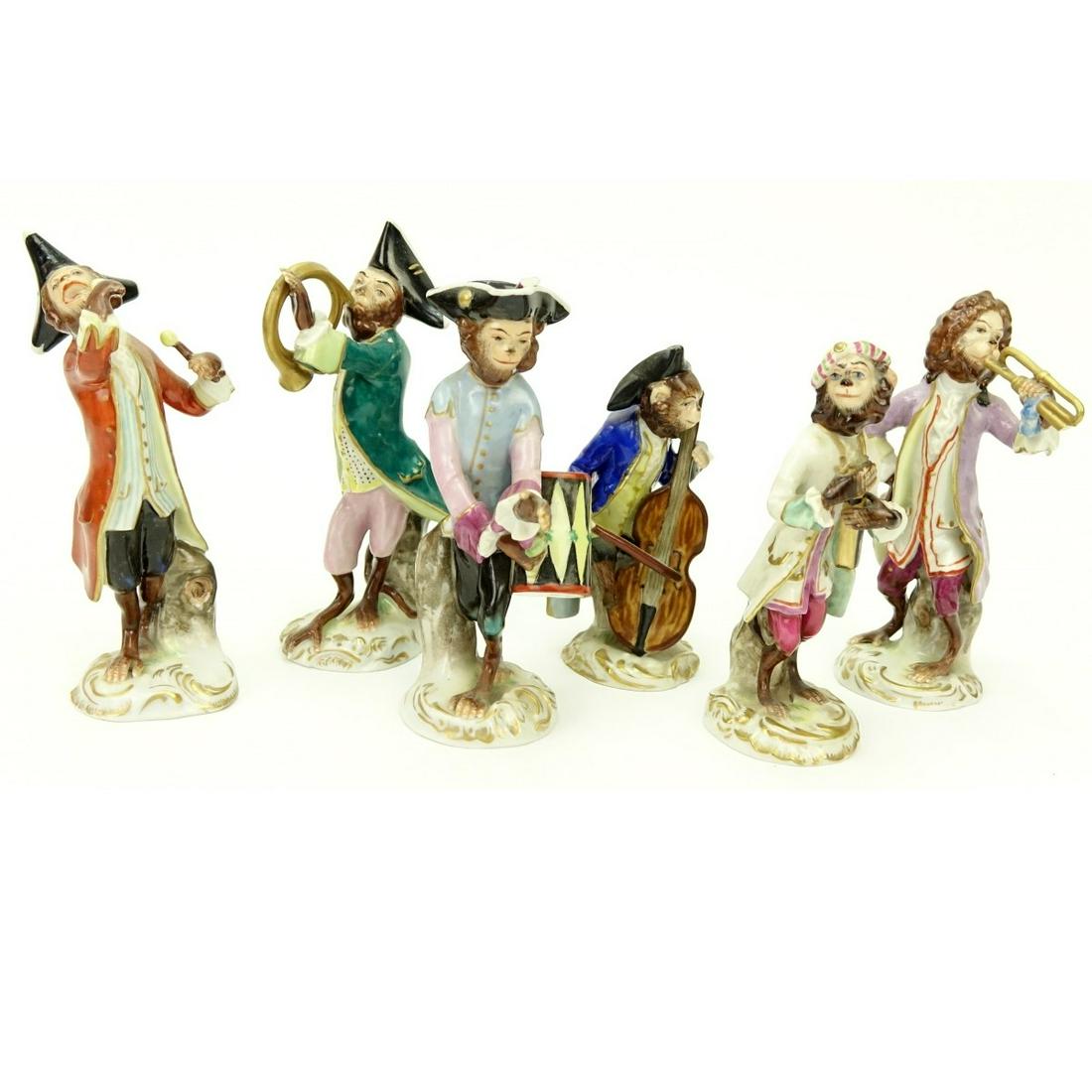 Grouping of Six German and Capodimonte Figurines (1 of 9)