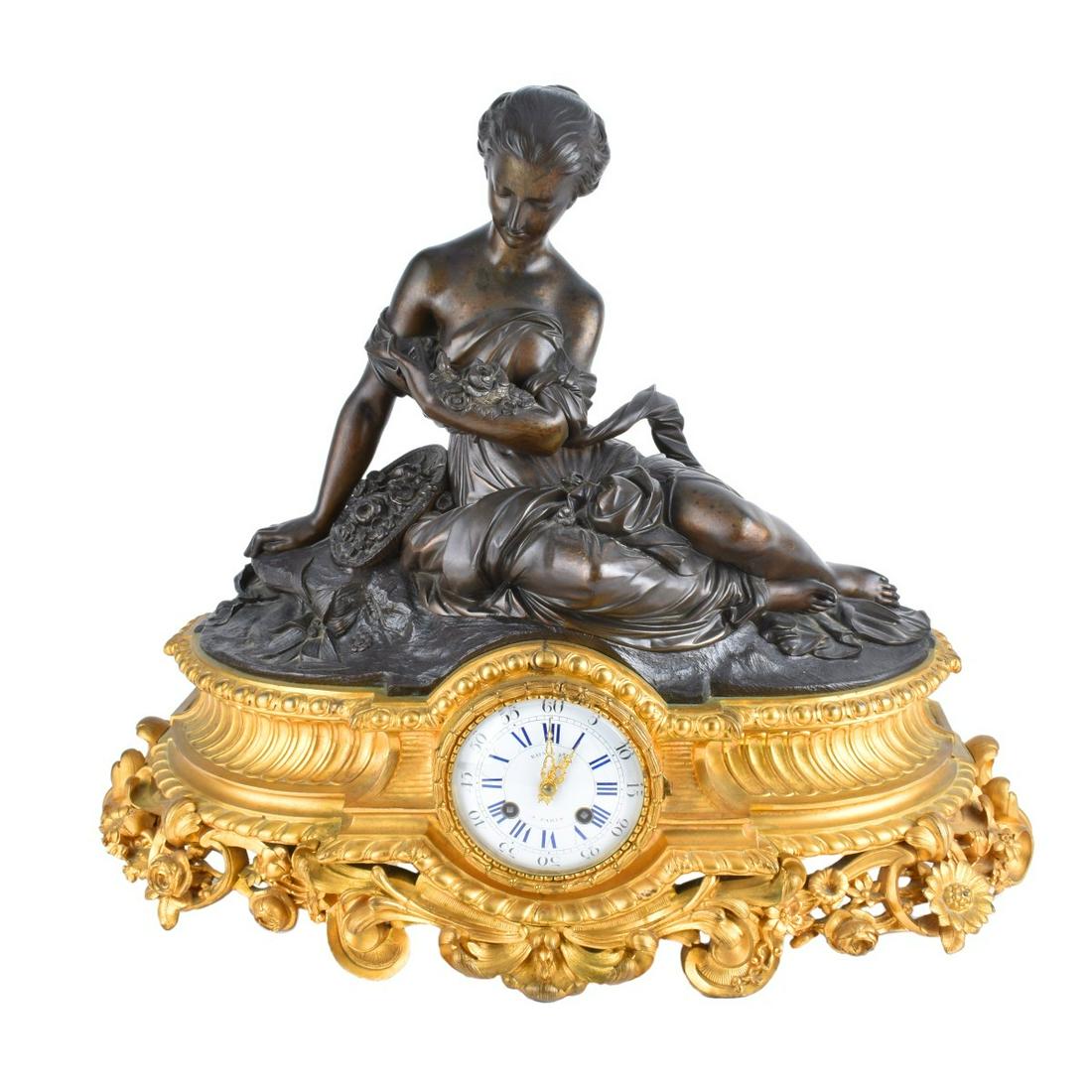 Antique French Raingo Freres Mantle Clock (1 of 7)
