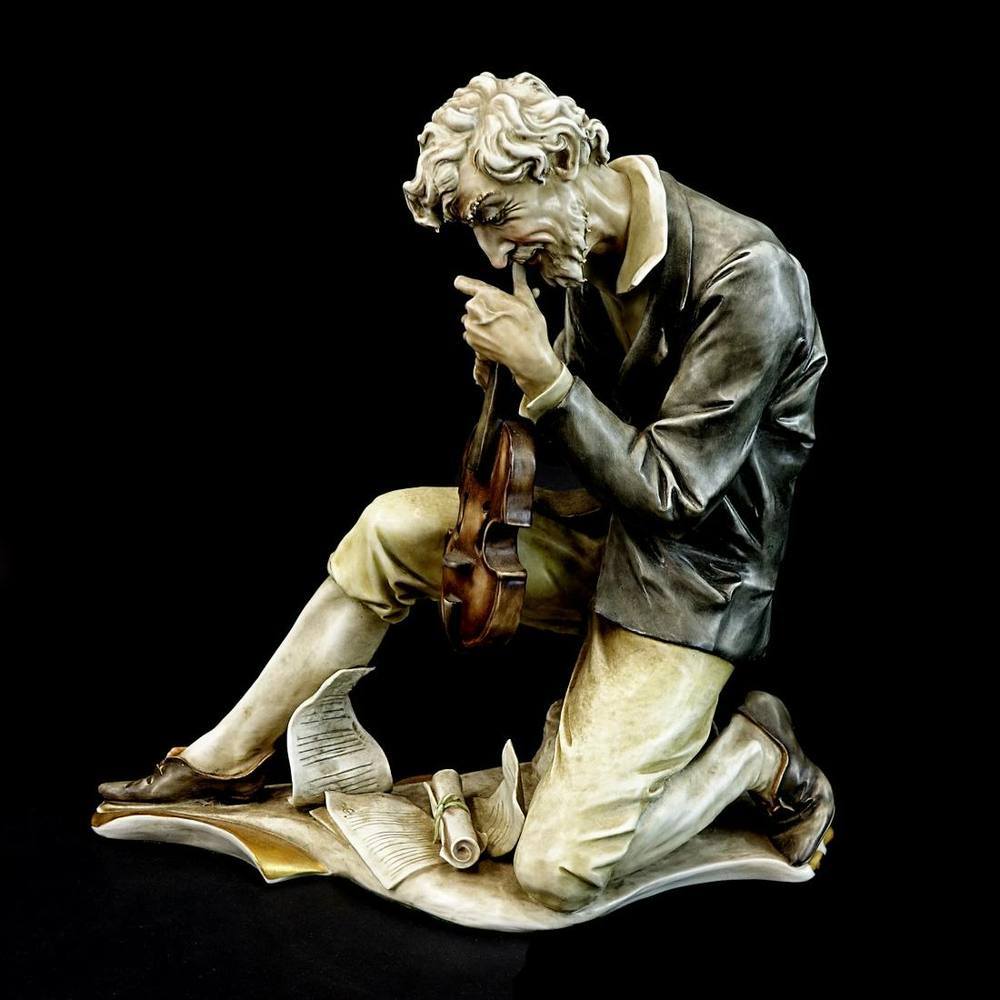 Antonio Borsato "Violinist" Porcelain Figurine (1 of 4)