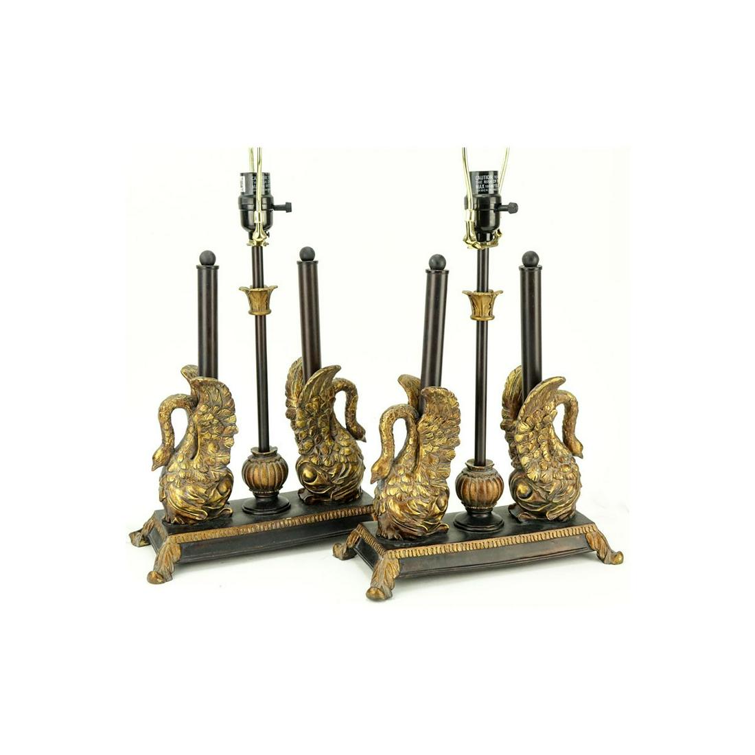 Figural Swan Lamps (1 of 5)