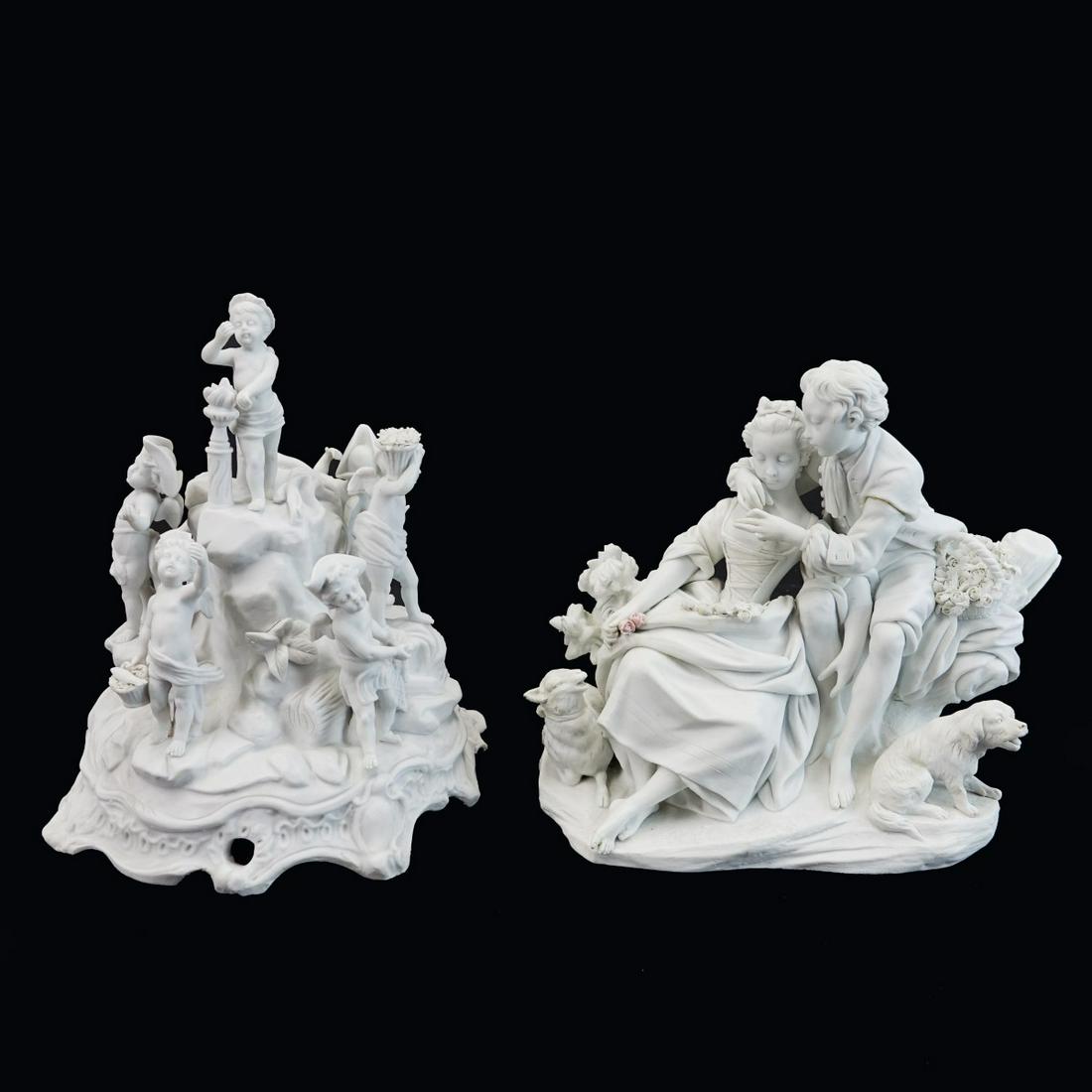 Sevres Style Bisque Porcelain Figural Groups (1 of 5)