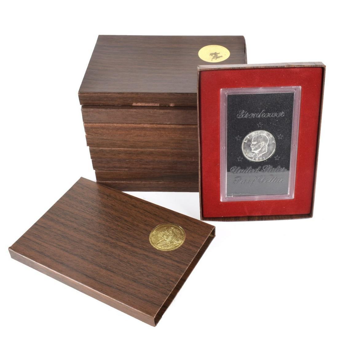 US Eisenhower Silver Dollar Coins (1 of 4)