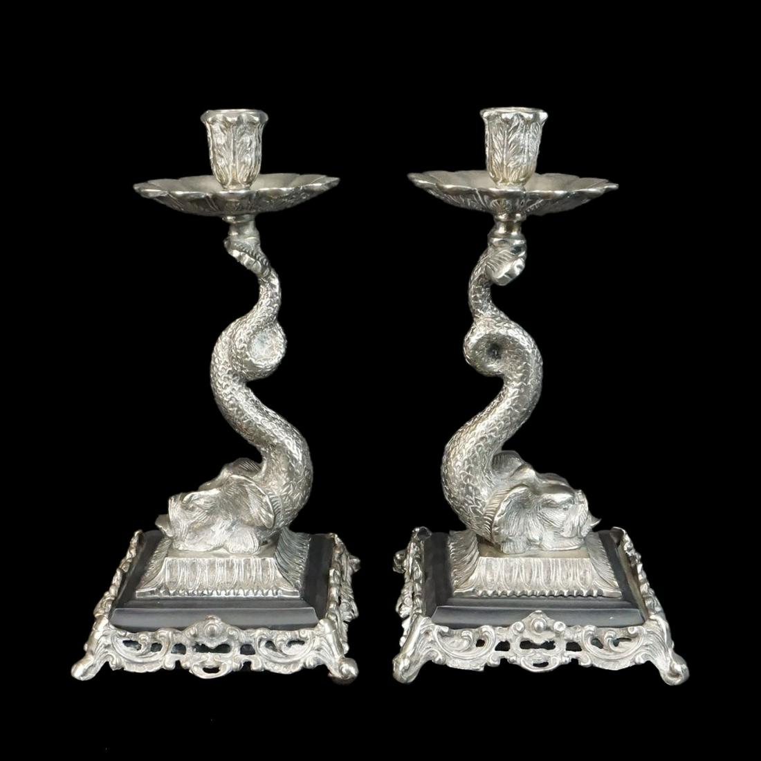Dolphin Candlesticks (1 of 3)
