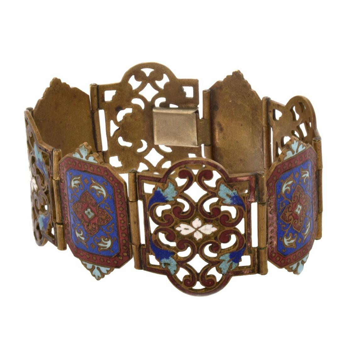 Enamel and Brass Bracelet (1 of 3)