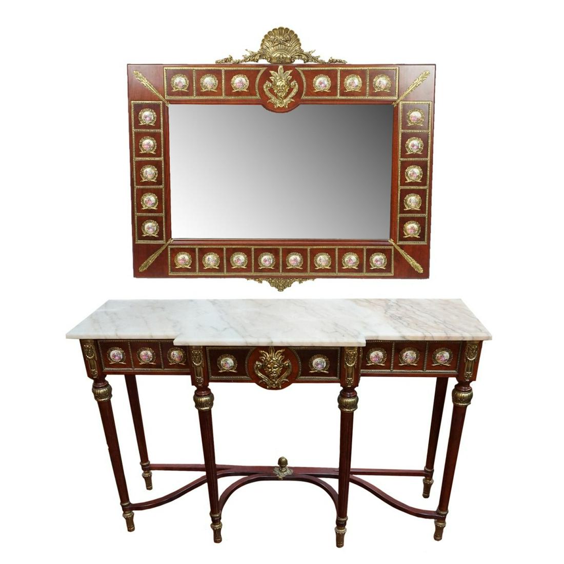 Louis XVI Style Console and Mirror (1 of 5)