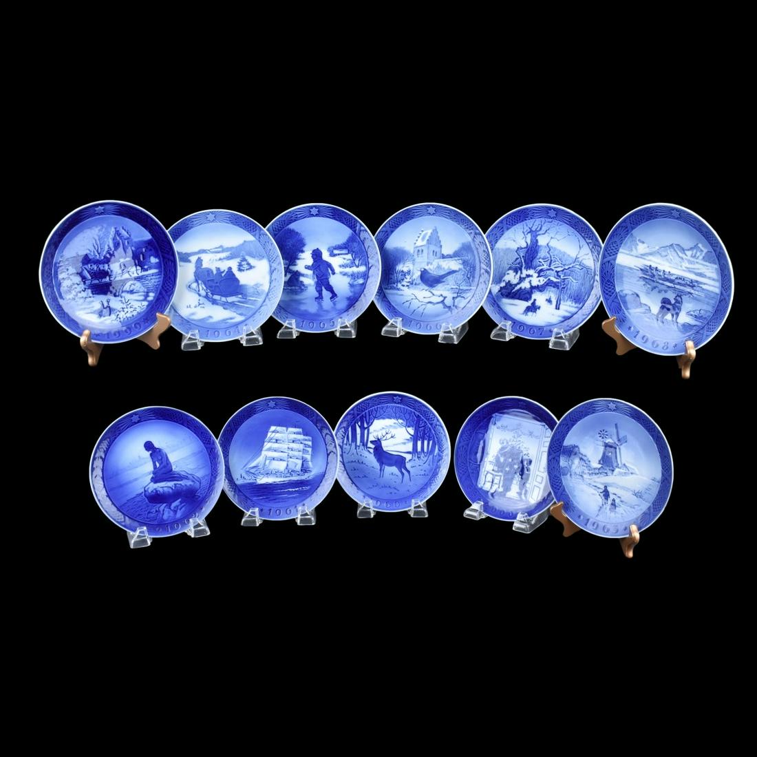 Eleven Royal Copenhagen Plates (1 of 3)