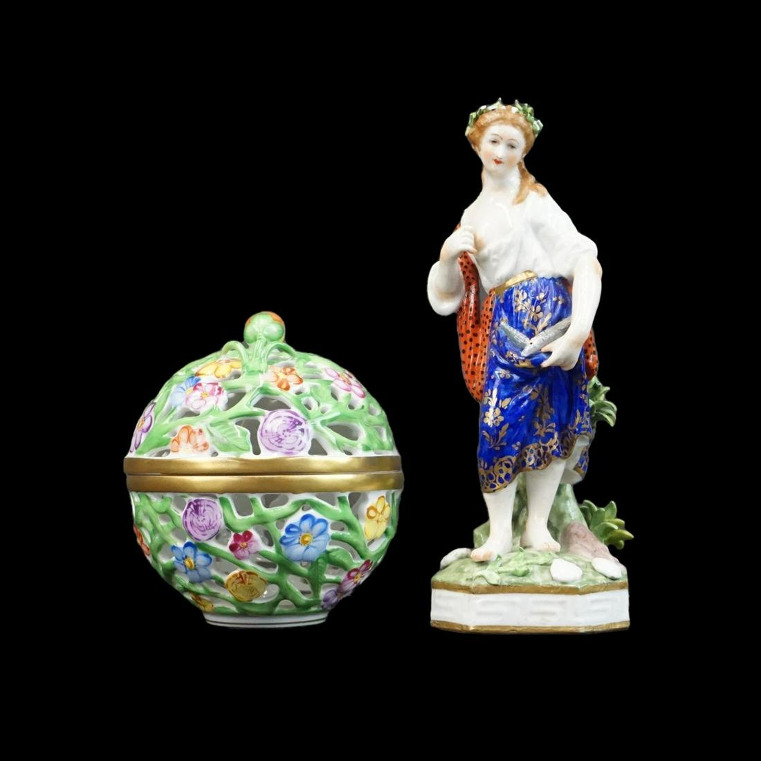 Herend and Dresden Porcelain Items (1 of 4)