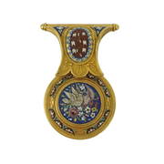 Micro Mosaic and 18K Pendant (1 of 3)