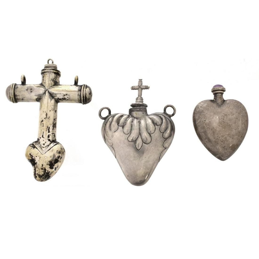 Spanish Colonial Holy Water Flasks (1 of 3)