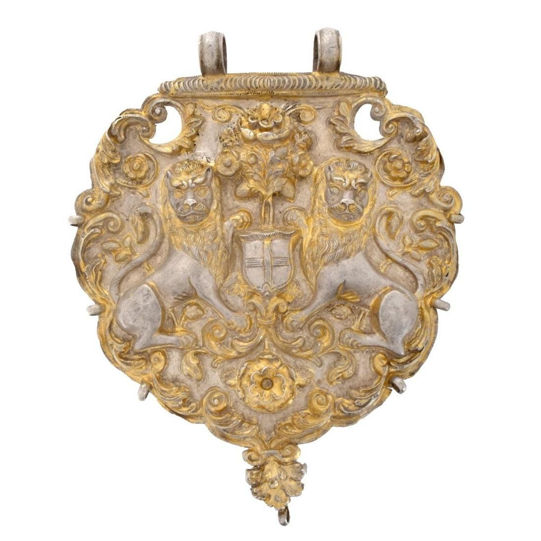 Spanish Colonial Coat of Arms Pendant (1 of 2)