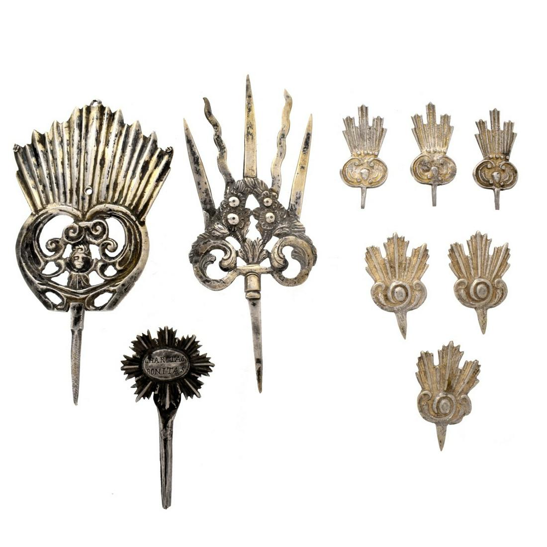 Spanish Colonial Santos Halos (1 of 2)