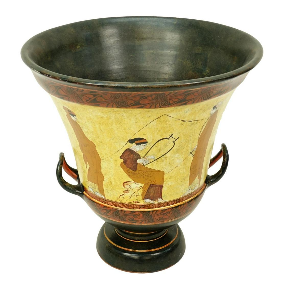 Large Polychrome Terracotta Urn (1 of 8)