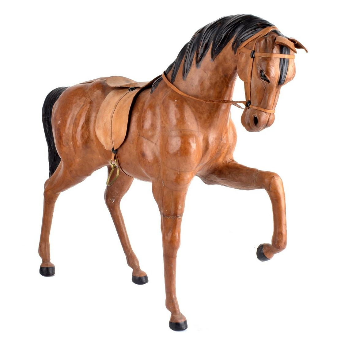 Leather Wrapped Galloping Horse (1 of 4)