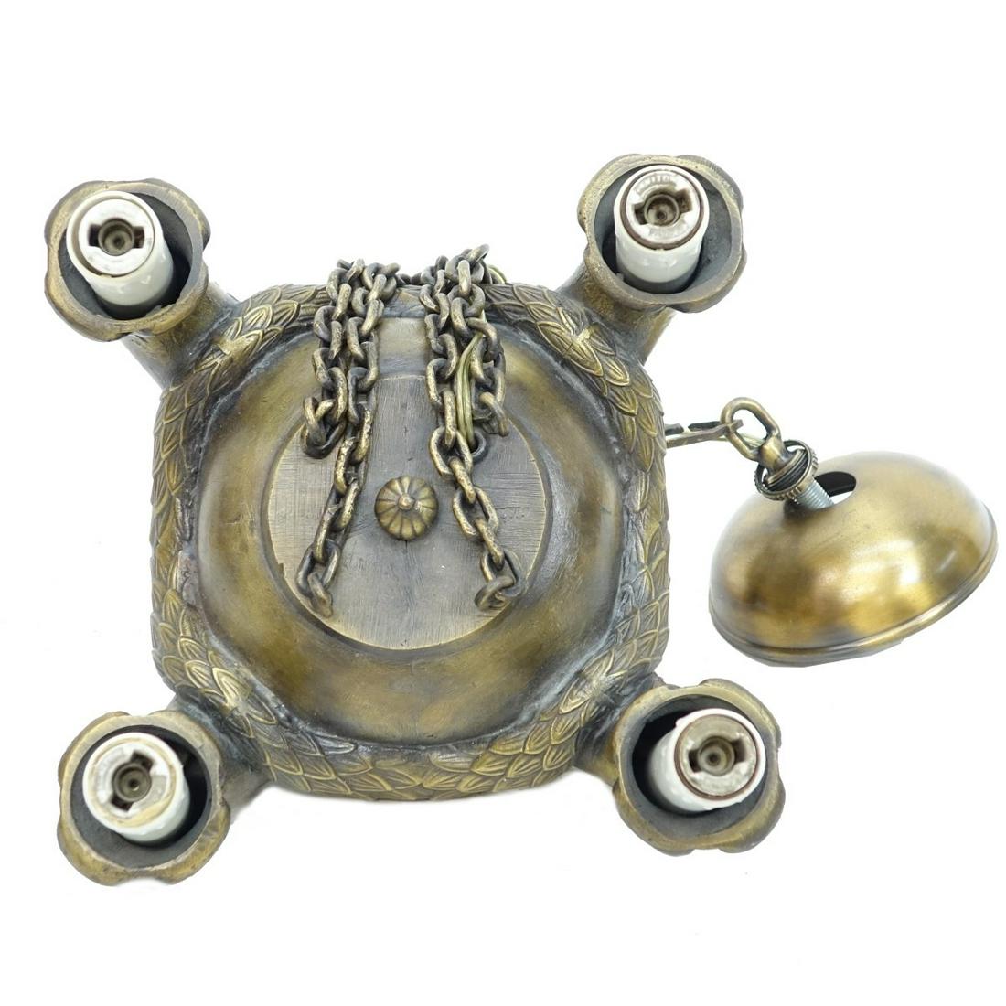 20th C. Bronze Empire Style Hanging Fixture (1 of 2)