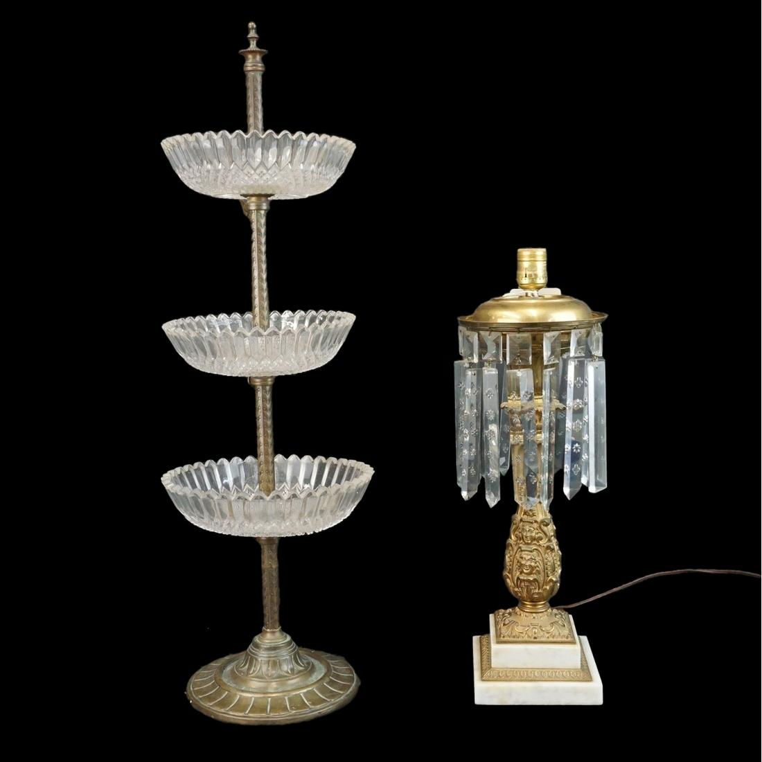 Lamp and 3-Tiered stand (1 of 4)