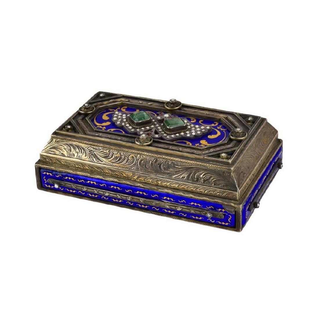 Antique Vienesse Silver and Enamel Box (1 of 6)