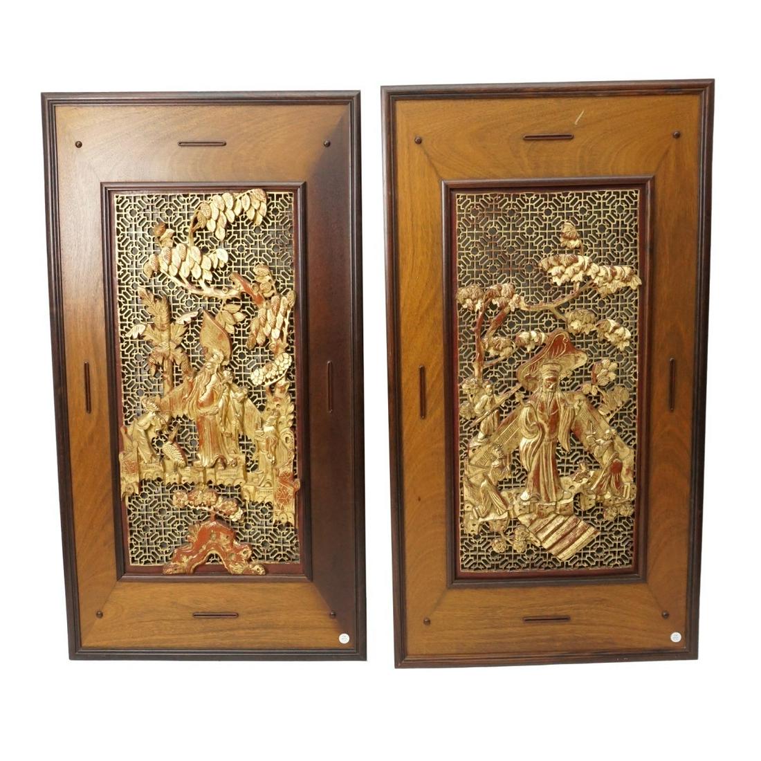 Pair of Chinese Panels (1 of 4)