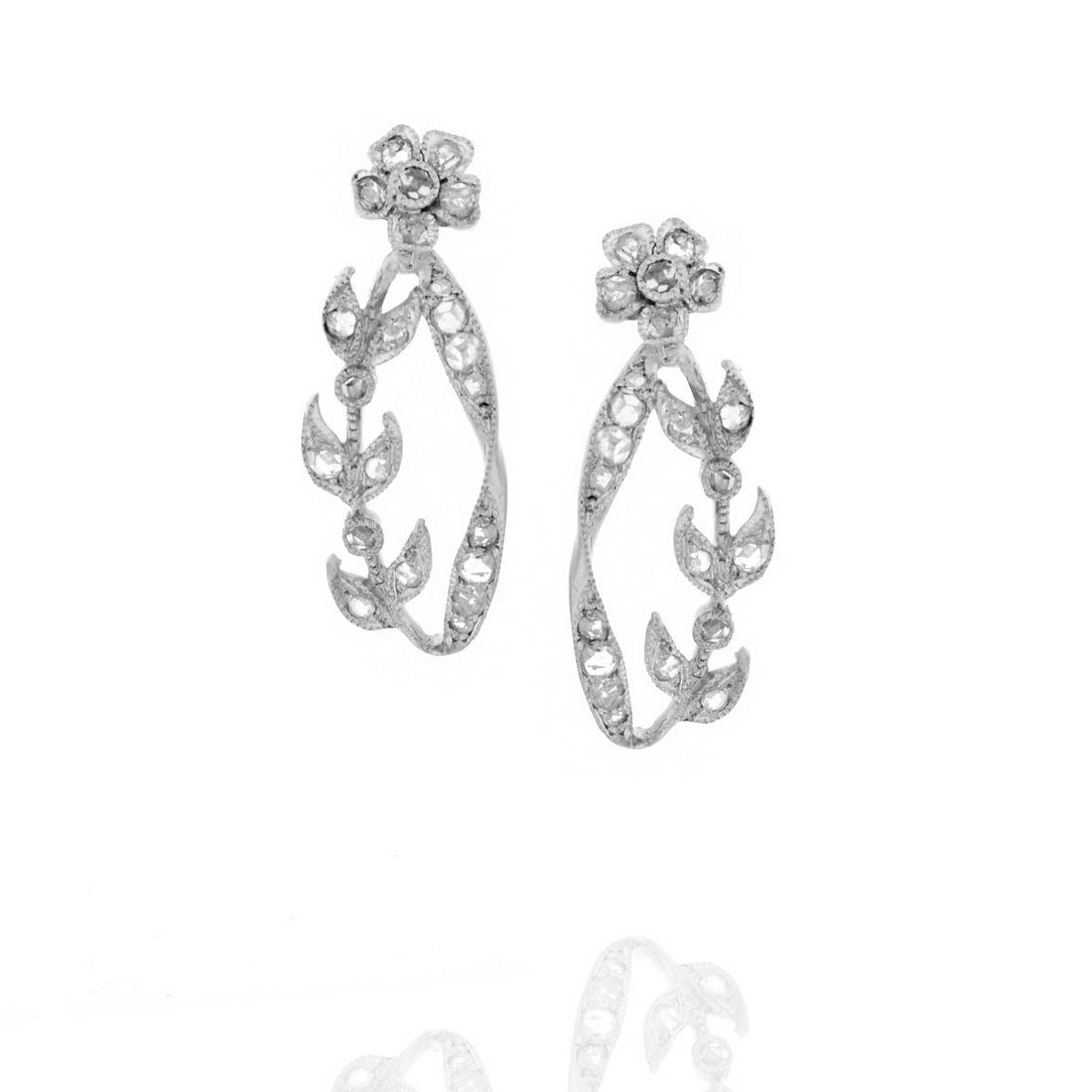 Diamond and 18K Earrings (1 of 5)