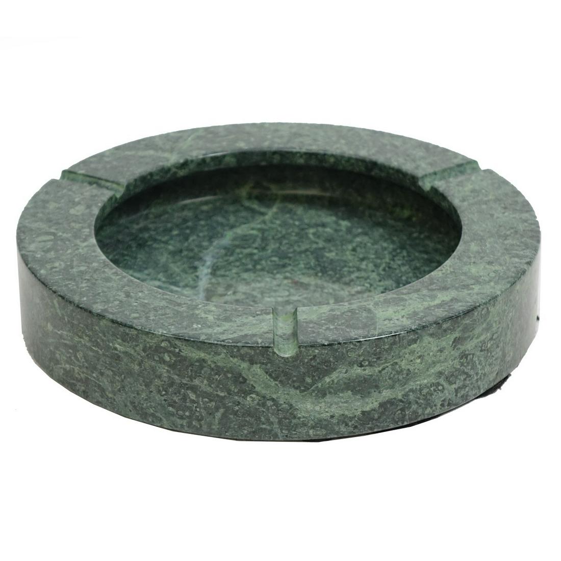 Green Marble Cigar Ashtray (1 of 3)