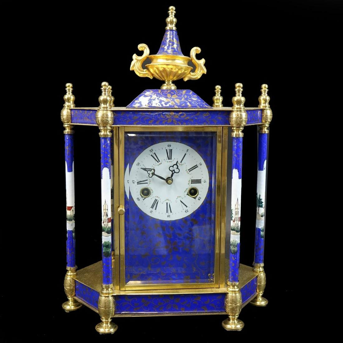 Chinese Cloisonne Mantle Clock (1 of 3)