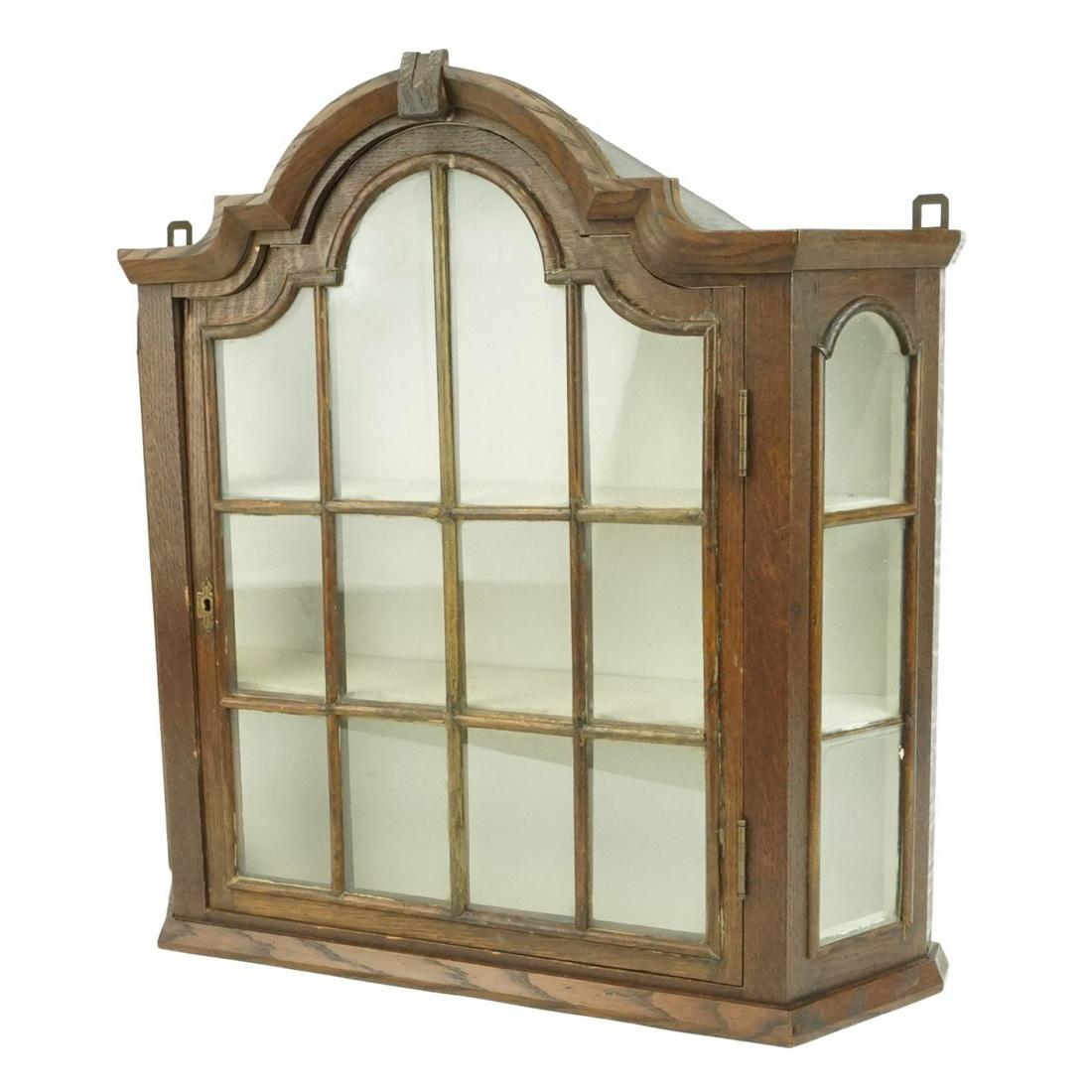 Dutch Walnut Wall Vitrine (1 of 4)