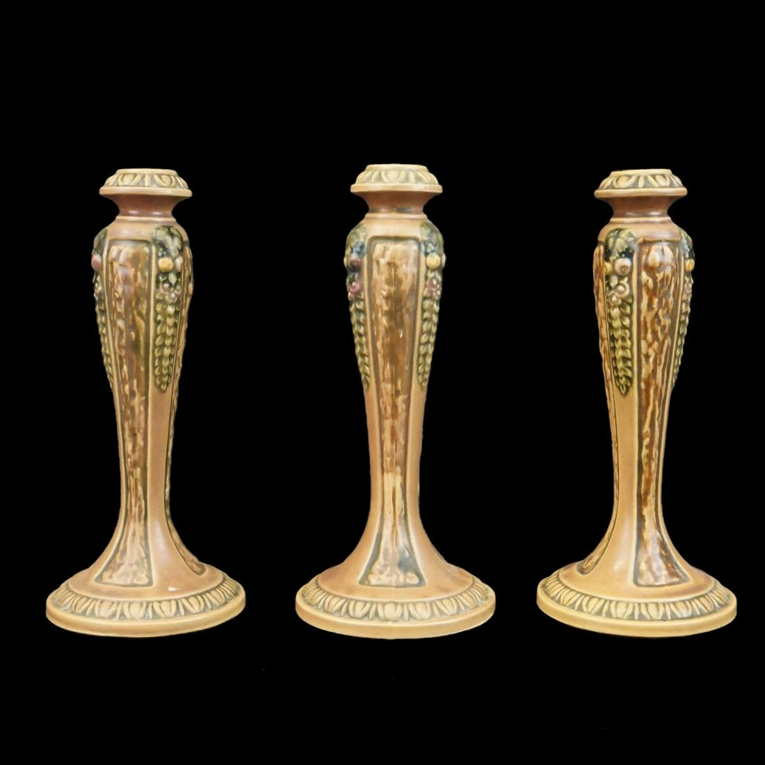 Roseville Candlesticks (1 of 3)
