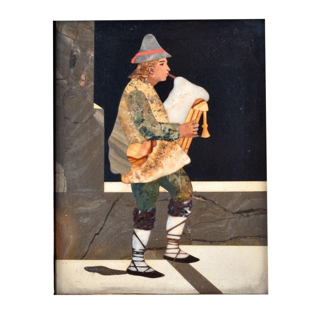 20C Italian School Pietra Dura Plaque (1 of 5)