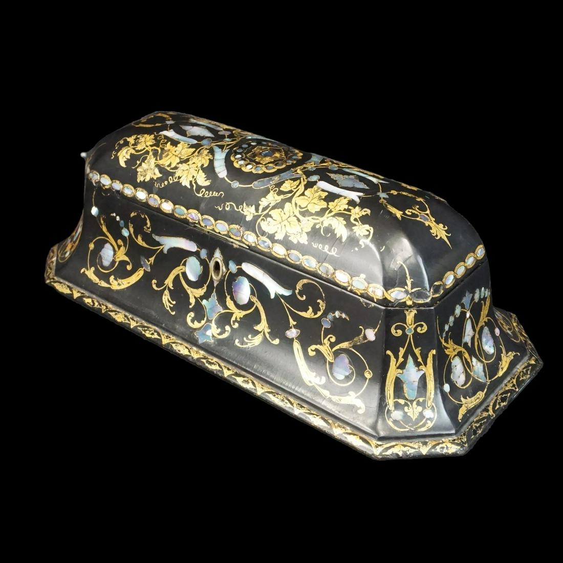 Antique Victorian Papier Mache Box (1 of 3)