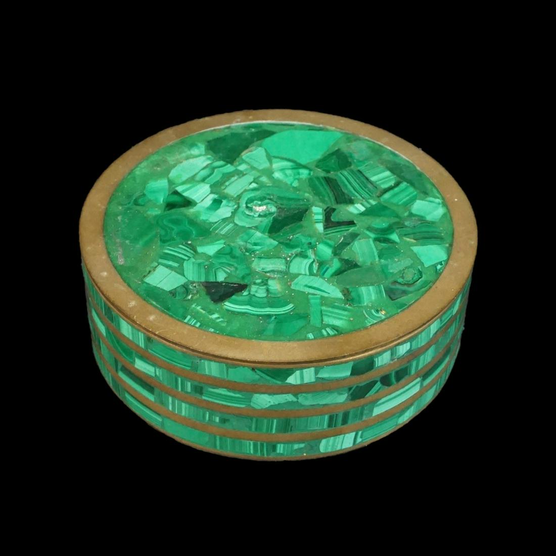Art Deco Style Malachite Box (1 of 2)